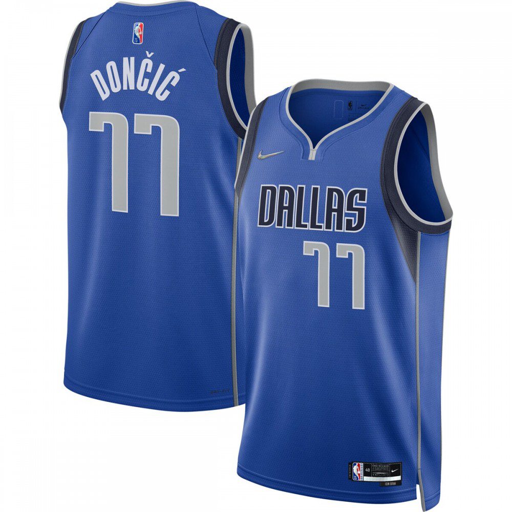 Luka Doncic Dallas Mavericks 2021/22 Diamond Swingman Jersey - Icon Edition - Blue-Pro Kit Vault | Brand New 26/27 Sports Jerseys